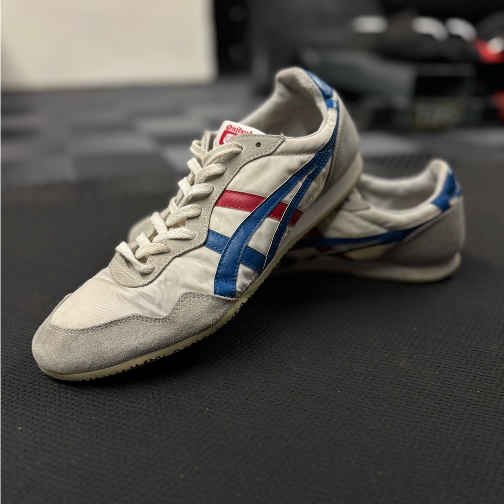 ASICS Onitsuka Tiger White Mexico 66 Red White Blue Sneaker Men’s size 9.5
